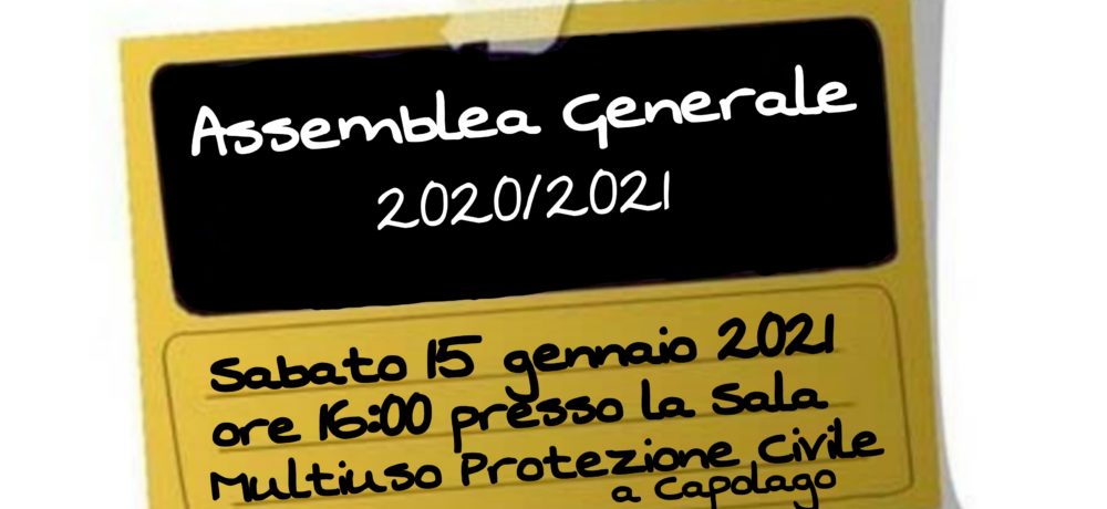 Convocazione Assemblea Generale 2020/2021